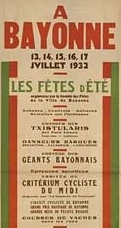 1932 Bayonne poster