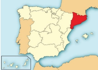 map of Catalonia