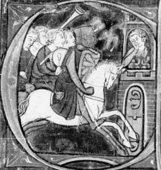 decorated initial from 1250-1275