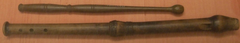 1850's pipe and stick