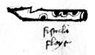 14th century copy of 12th century pipe drawing