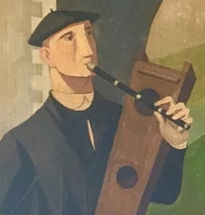 string drum player