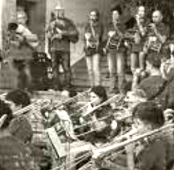 with brass band