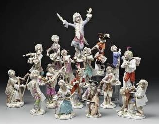 1753-80 ceramic monkey orchestra